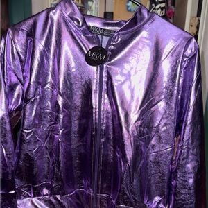 Purple trendy jacket